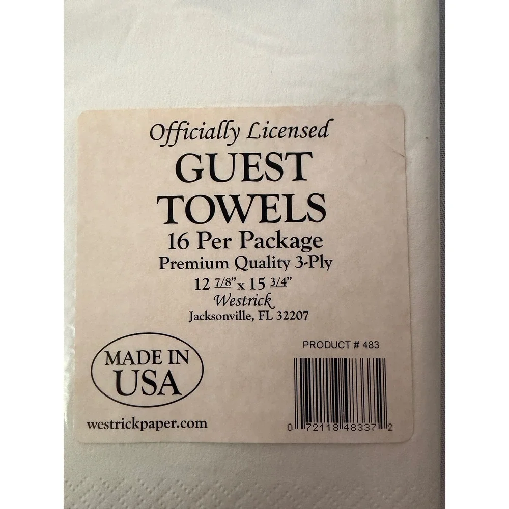 Iowa Hawkeye Guest Towels Brand New 16 pack multiple‎ available